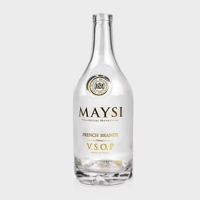 Liquor Wine Bottle 70cl Whisky Vodka Tequila Glass Bottle Transparent Round Empty Flint Glass 700ml Beverage Cork Decal 86mm