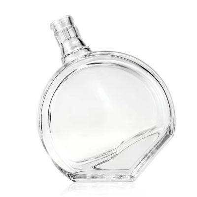 Custom 50cl Glass Liquor Spirit Wine Bottle Transparent 500ml Vodka Whiskey Glass Gin Bottle