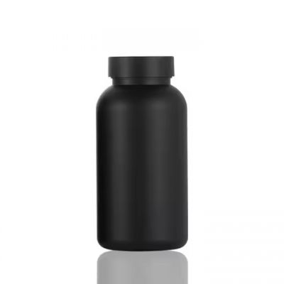 Matte black Custom Frosted Empty Glass Medicine Pill Bottles 100ml 120ml 150ml 200ml 250ml 300ml Pharmaceutical Pill Bottle