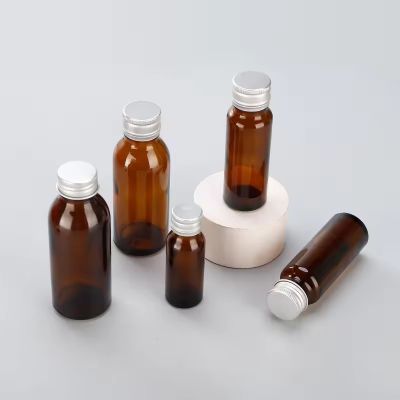 125ml 28mm Mouth Amber Oral Liquid Syrup Glass Bottle
