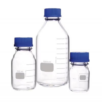 100/250/500ml Bottles Borosilicate Chemistry 10ml-250ml Reagent Bottle Glass Clear Laboratory Glassware