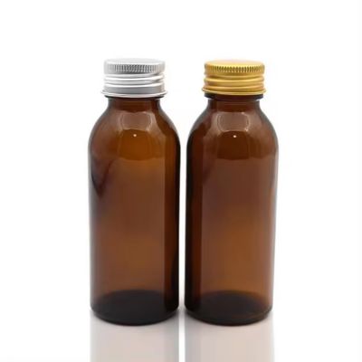 wholesale 100ml Liquid Medicine amber Glass Bottles UV Resistant BPA Free