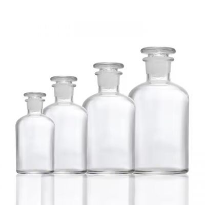 60ml 250ml 1000ml clear narrow neck glass container wholesale chemical glass bottle
