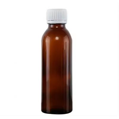 High Quality 125ml Amber Round Oral Liquid Syrup Glass Bottle