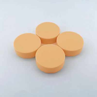 Hot Sale Pure Apricot Medicine Chemical Bottle Closures Matte Surface Plastic CRC Caps Child Resistant Caps