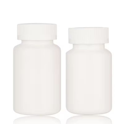 3oz 4oz HDPE Child Proof Jar Vitamin C White Capsule Container Pill Bottle Capsule Bottle