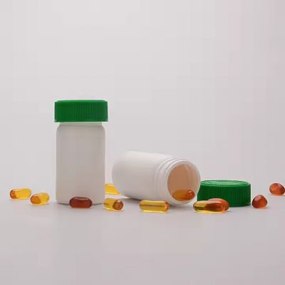 75ml 100ml Empty HDPE OEM Powder Cream Packaging Vitamin Pill Capsule Jars White Medicine Bottles