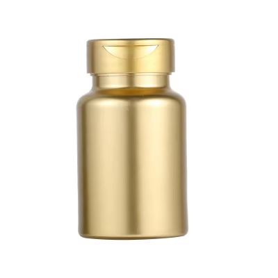 CUSTOM Plastic Vials/Bottles Medicine Pill Bottles w/ Child-Resistant Caps Amber Pharmacy Grade Chrome Gold Color