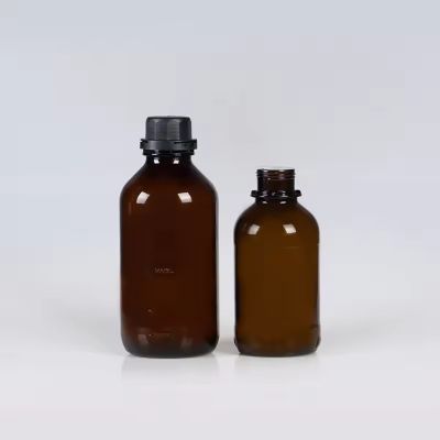 1000ml brown amber glass laboratory chemical screw reagent bottle with cap