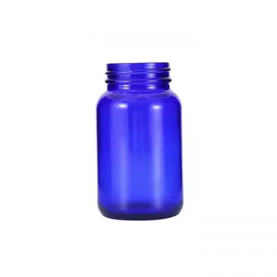 160ml 5oz 150ml cobalt blue glass pill bottle for vitamin tablet