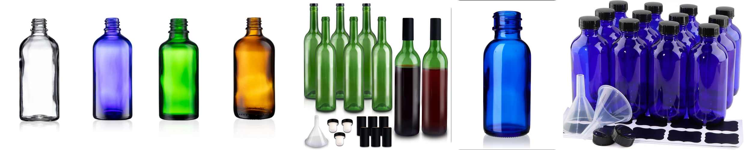 Colored Glass Bottle