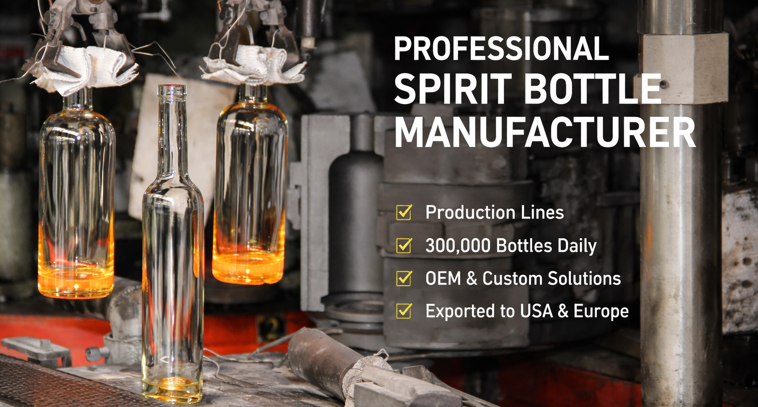 Spirit bottle manufacturer