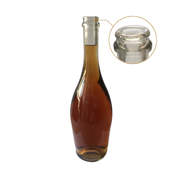 Wholesale 750 ml empty clear glass bottles for wine, High Quality clear
