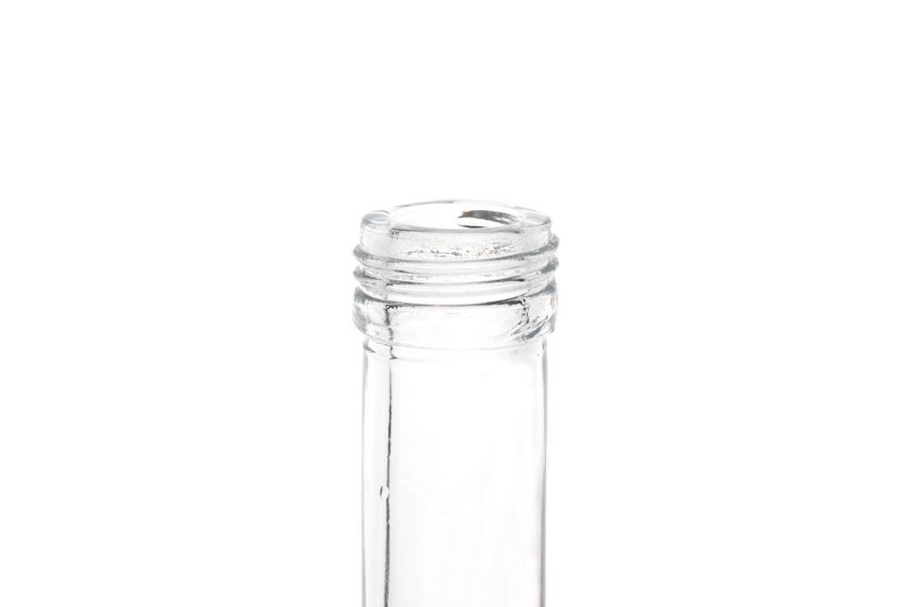 New custom 500ml ice wine bottle liqueur clear cylinder shape thin tall liquor bottles with