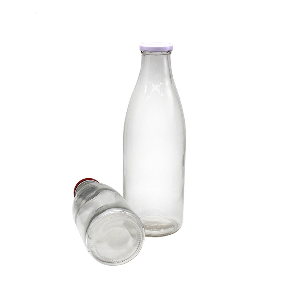 500ml/1liter Glass Bottles with Lids for Cow Milk/Milk Tea Storage - China Glass  Milk Bottle and Milk Bottle price