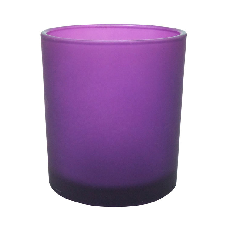 5.5oz glass containers for candles matte colored wholesale candle