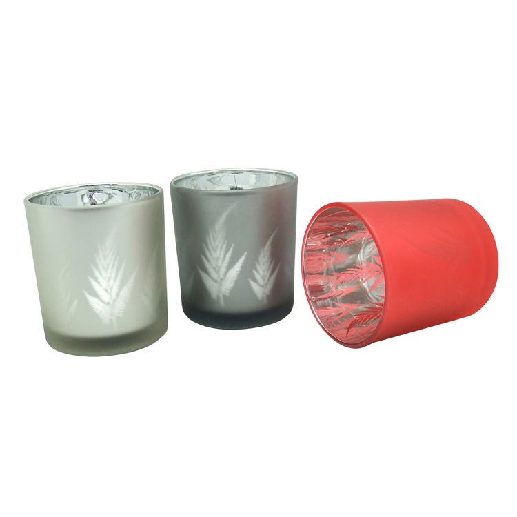 frosted 5.5oz glass jars for candles making with lids glass tealight