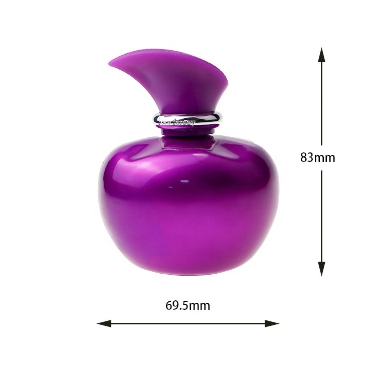 Fancy Design Luxury Purple 100 ml Apple Shaped Glass Spray Perfume