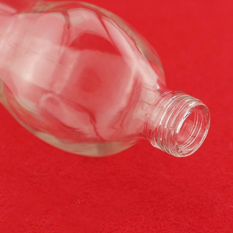Custom Design 700ml 750ml Unique Shape Glass Bottle Round And Square