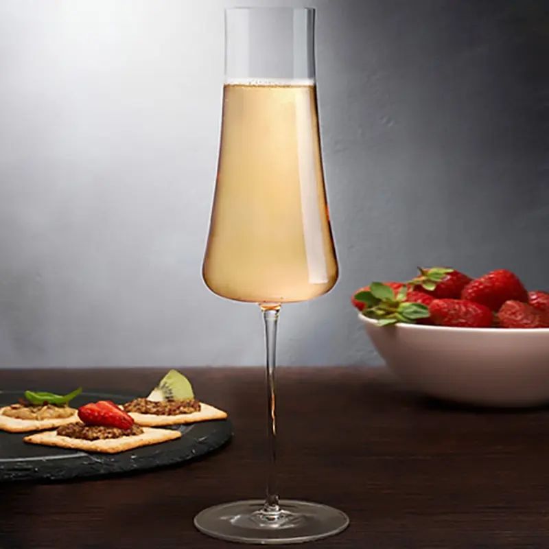 Amazon Hot Sale 100% Lead Free Classical Crystal Hand Blown Long Stem Red Wine Glass