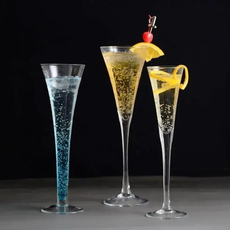 Amazon Hot Sale 100% Lead Free Classical Crystal Hand Blown Long Stem Red Wine Glass