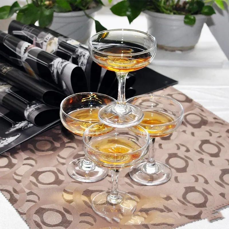 Amazon Hot Sale 100% Lead Free Classical Crystal Hand Blown Long Stem Red Wine Glass