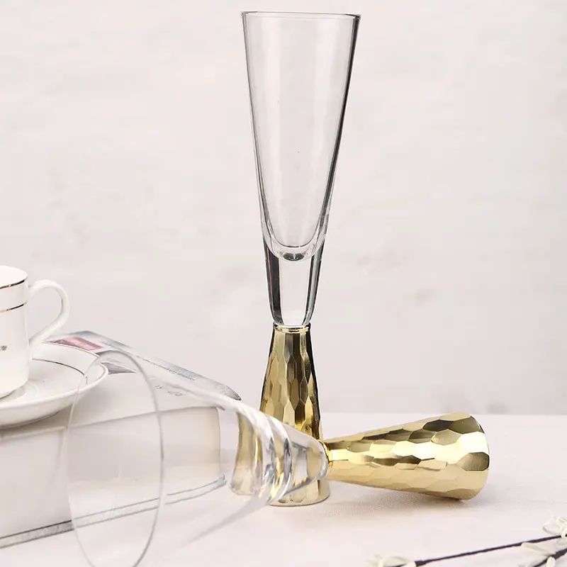 Amazon Hot Sale 100% Lead Free Classical Crystal Hand Blown Long Stem Red Wine Glass