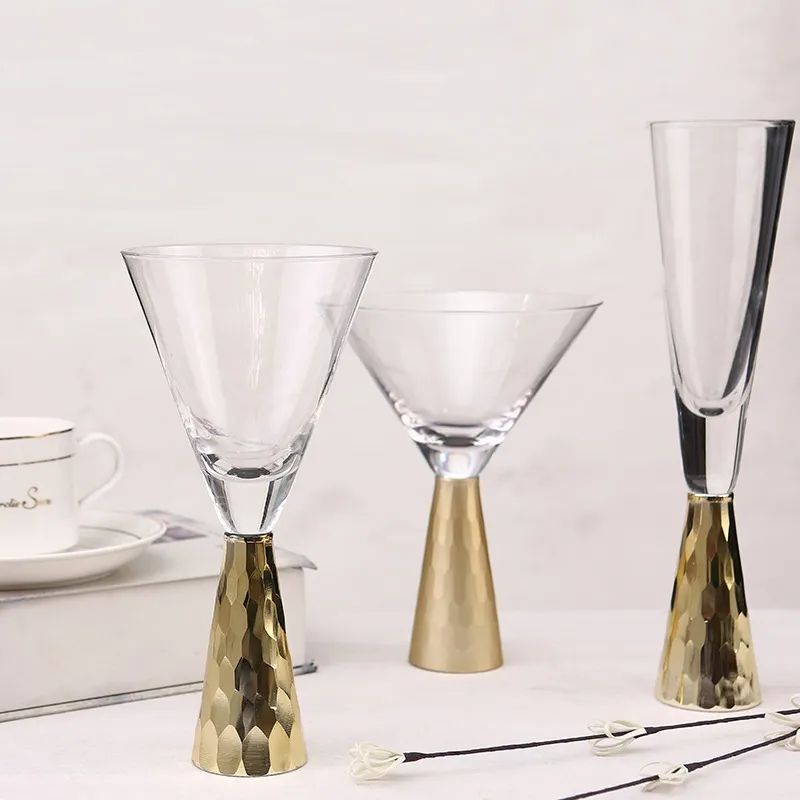 Amazon Hot Sale 100% Lead Free Classical Crystal Hand Blown Long Stem Red Wine Glass