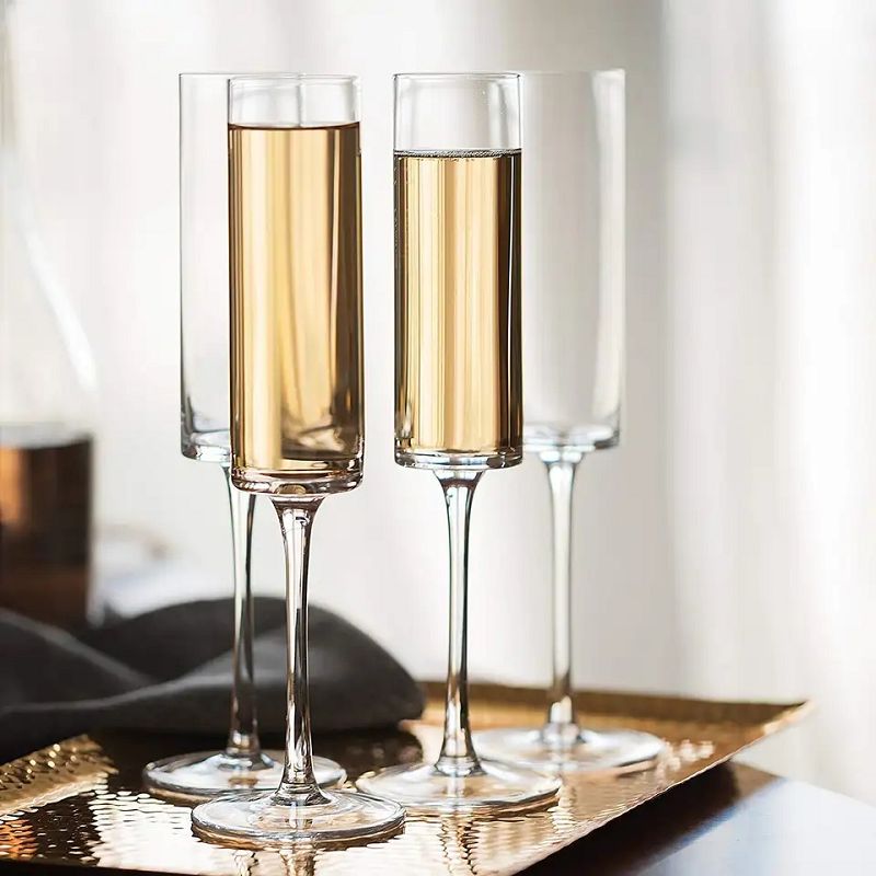 Amazon Hot Sale 100% Lead Free Classical Crystal Hand Blown Long Stem Red Wine Glass