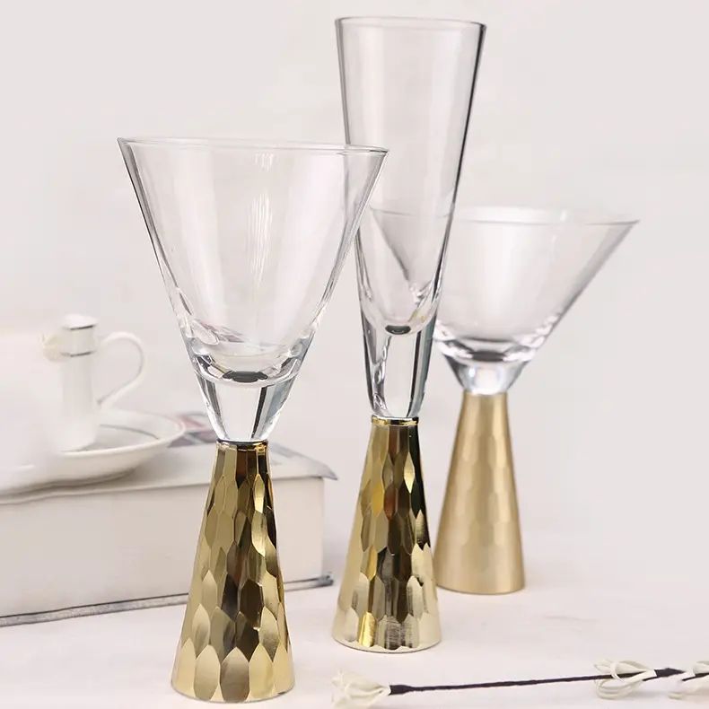 Amazon Hot Sale 100% Lead Free Classical Crystal Hand Blown Long Stem Red Wine Glass