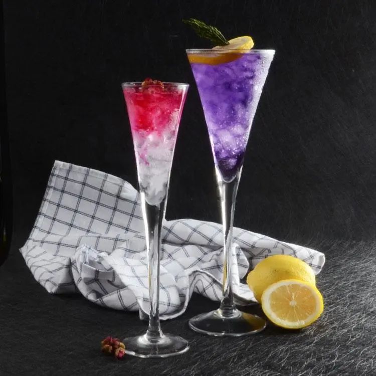 Amazon Hot Sale 100% Lead Free Classical Crystal Hand Blown Long Stem Red Wine Glass