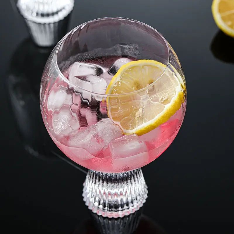 Amazon Hot Sale 100% Lead Free Classical Crystal Hand Blown Long Stem Red Wine Glass
