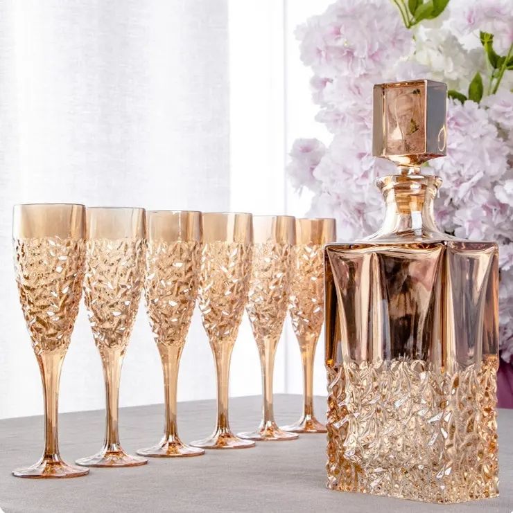 Amazon Hot Sale 100% Lead Free Classical Crystal Hand Blown Long Stem Red Wine Glass