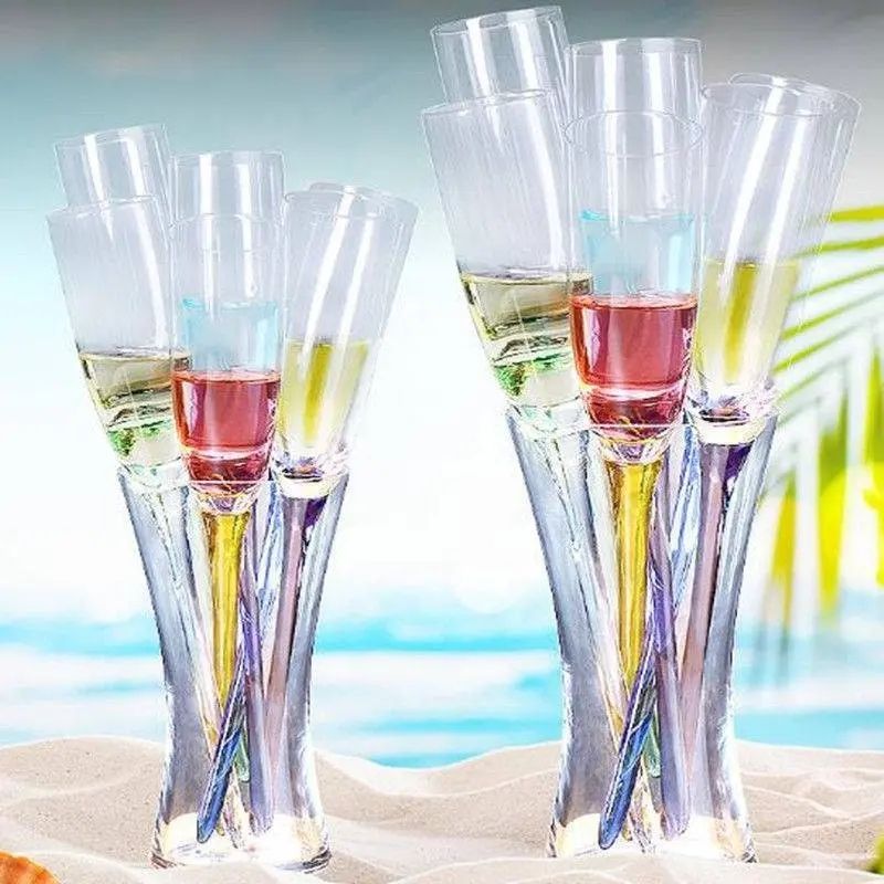 Amazon Hot Sale 100% Lead Free Classical Crystal Hand Blown Long Stem Red Wine Glass