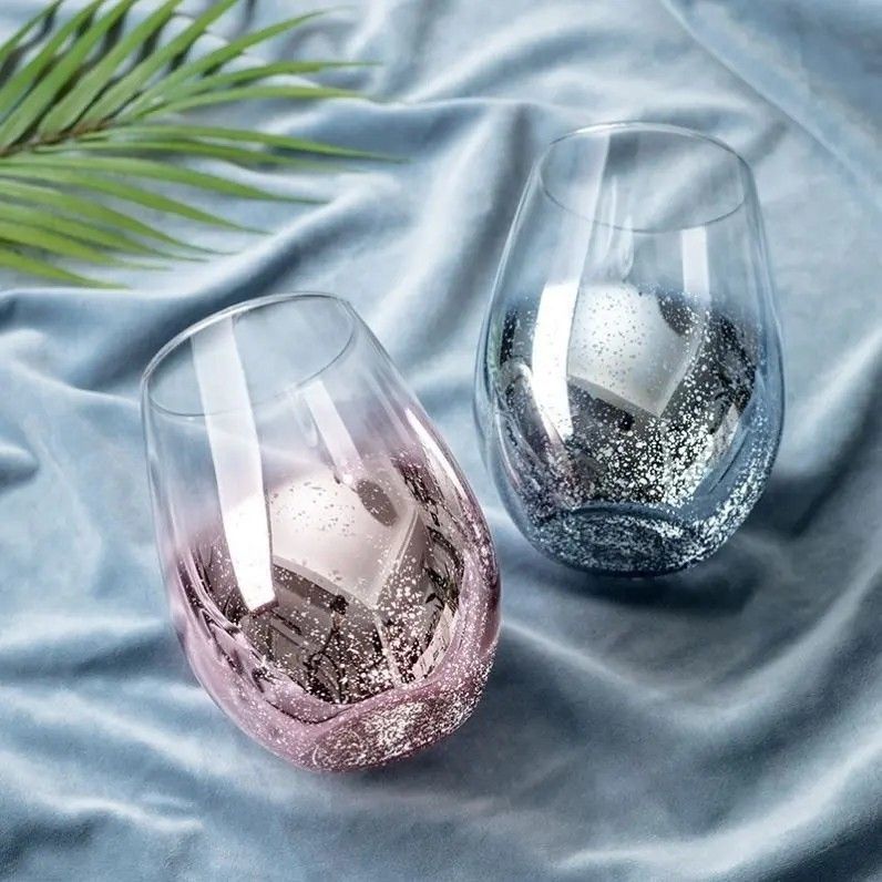 Amazon Hot Sale 100% Lead Free Classical Crystal Hand Blown Long Stem Red Wine Glass