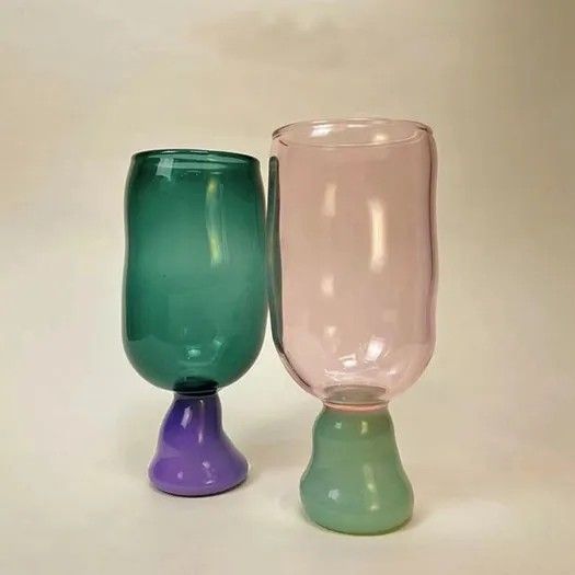 Amazon Hot Sale 100% Lead Free Classical Crystal Hand Blown Long Stem Red Wine Glass