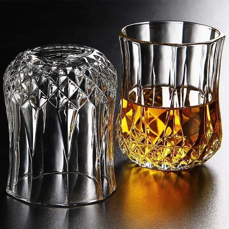 Amazon Hot Sale 100% Lead Free Classical Crystal Hand Blown Long Stem Red Wine Glass