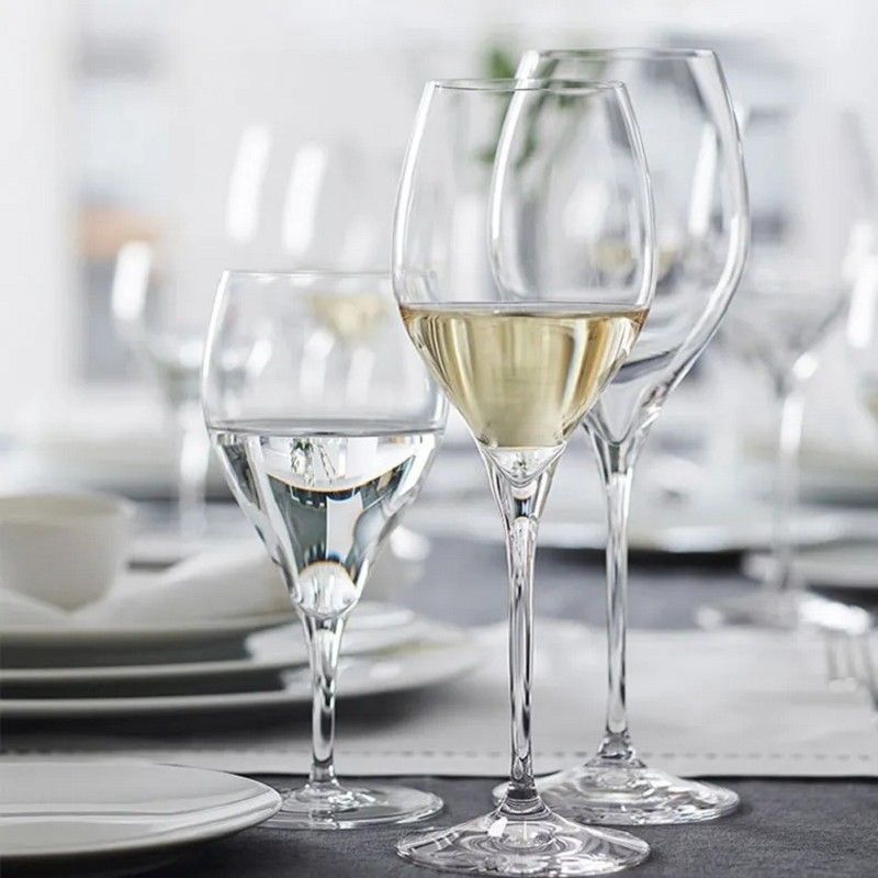 Amazon Hot Sale 100% Lead Free Classical Crystal Hand Blown Long Stem Red Wine Glass