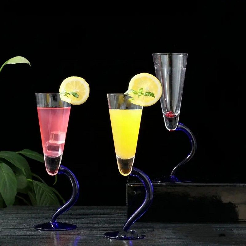 Amazon Hot Sale 100% Lead Free Classical Crystal Hand Blown Long Stem Red Wine Glass