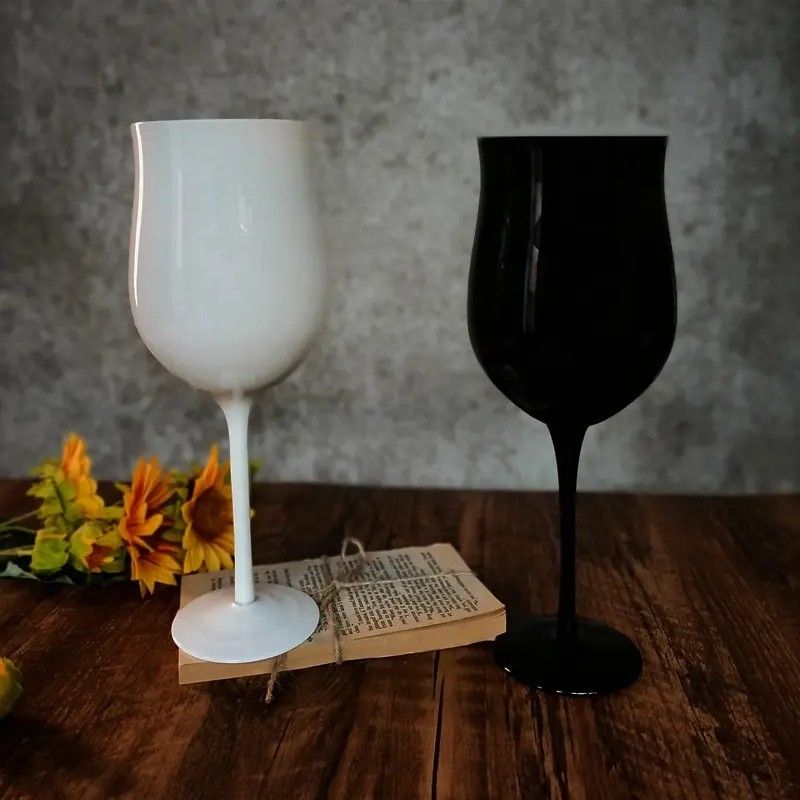 Amazon Hot Sale 100% Lead Free Classical Crystal Hand Blown Long Stem Red Wine Glass