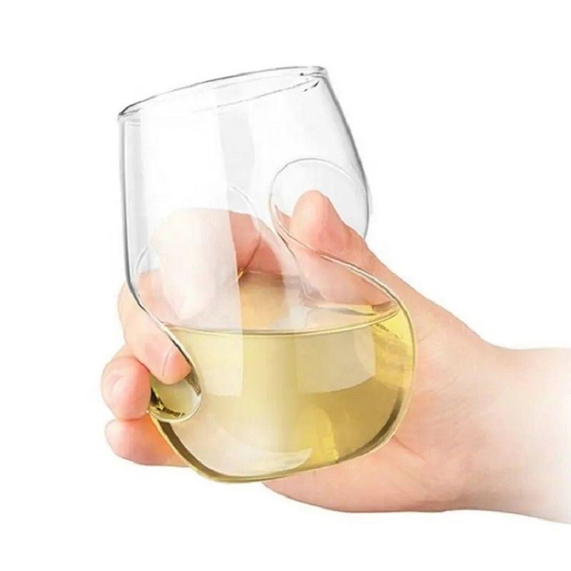 Amazon Hot Sale 100% Lead Free Classical Crystal Hand Blown Long Stem Red Wine Glass