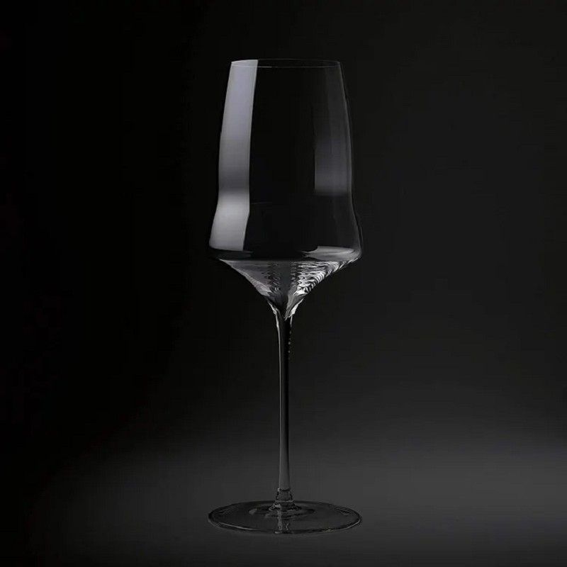Amazon Hot Sale 100% Lead Free Classical Crystal Hand Blown Long Stem Red Wine Glass