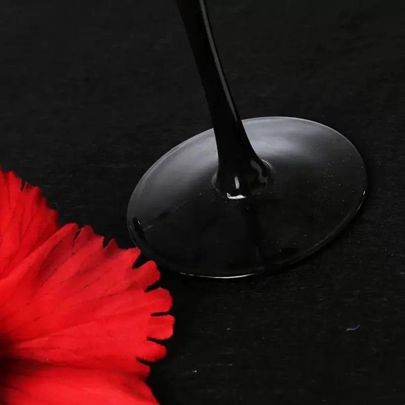 Amazon Hot Sale 100% Lead Free Classical Crystal Hand Blown Long Stem Red Wine Glass