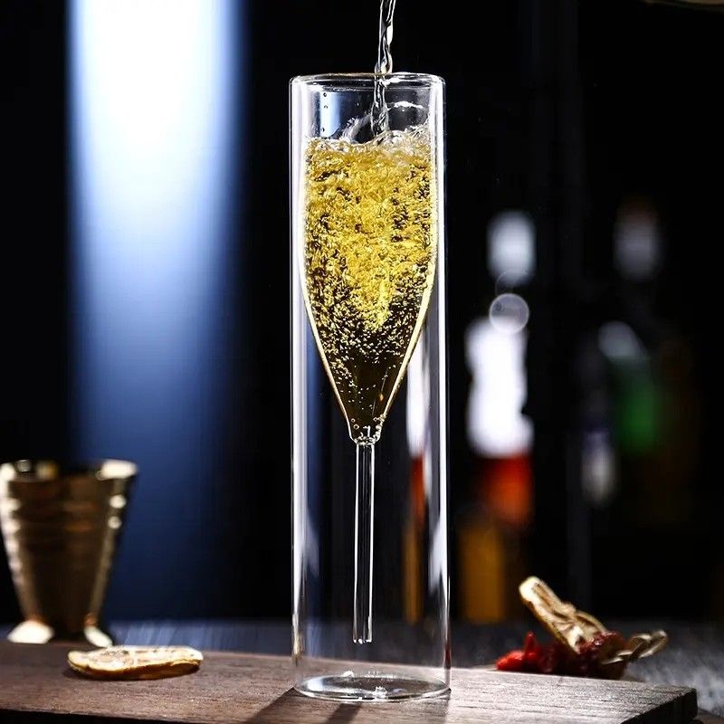 Amazon Hot Sale 100% Lead Free Classical Crystal Hand Blown Long Stem Red Wine Glass