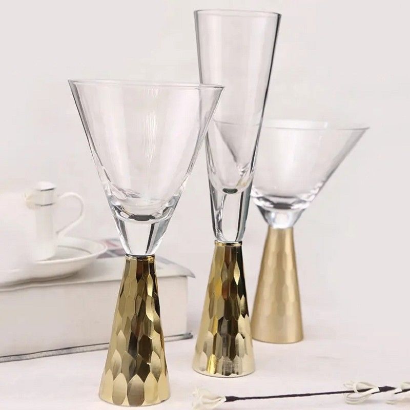 Amazon Hot Sale 100% Lead Free Classical Crystal Hand Blown Long Stem Red Wine Glass
