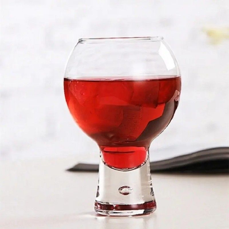 Amazon Hot Sale 100% Lead Free Classical Crystal Hand Blown Long Stem Red Wine Glass
