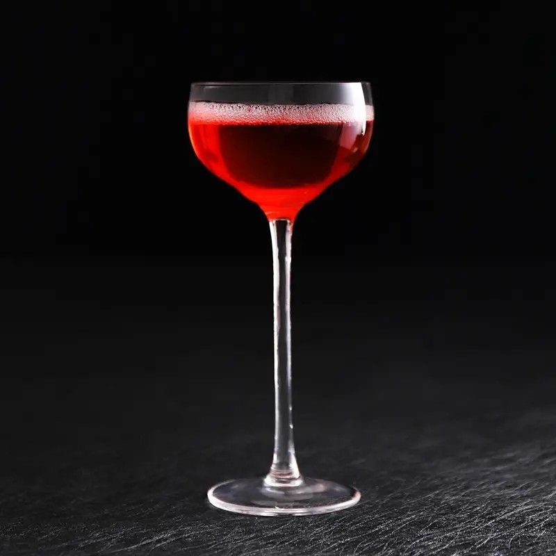 Amazon Hot Sale 100% Lead Free Classical Crystal Hand Blown Long Stem Red Wine Glass