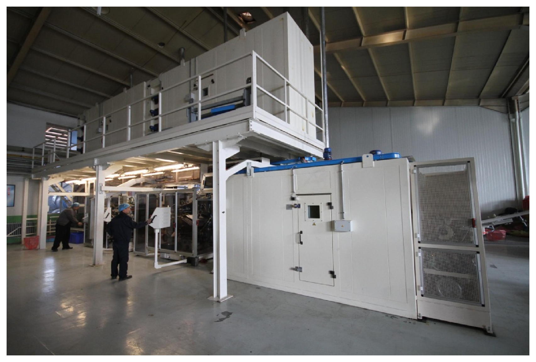 roll-coating line for aluminum caps