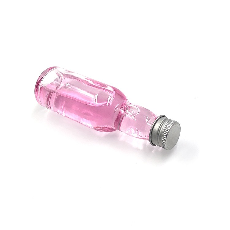 Round Mini Liquor Bottles 40ml Clear Mini Empty Alcohol Shot Bottles With Caps, High Quality