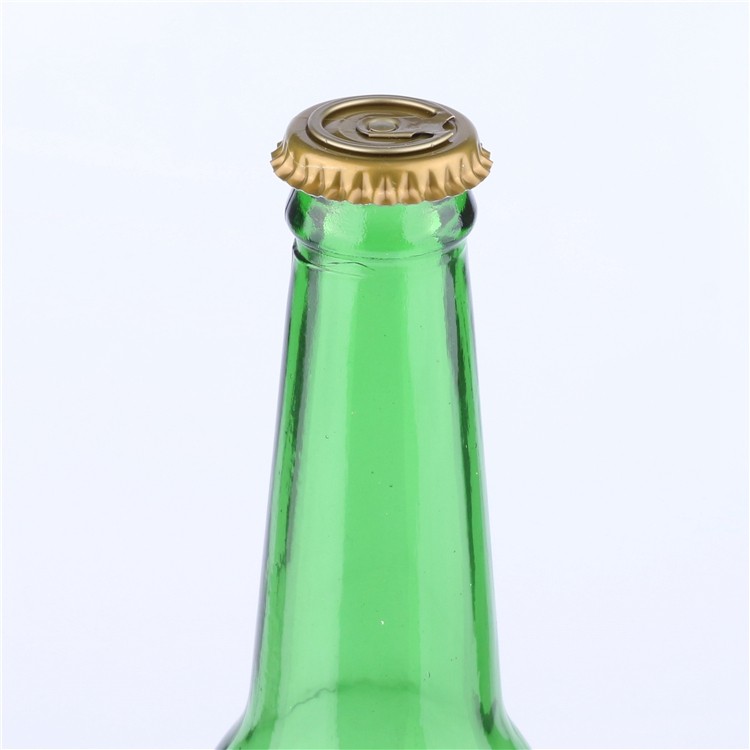 330ml Green Color Empty glass beer bottle, High Quality
